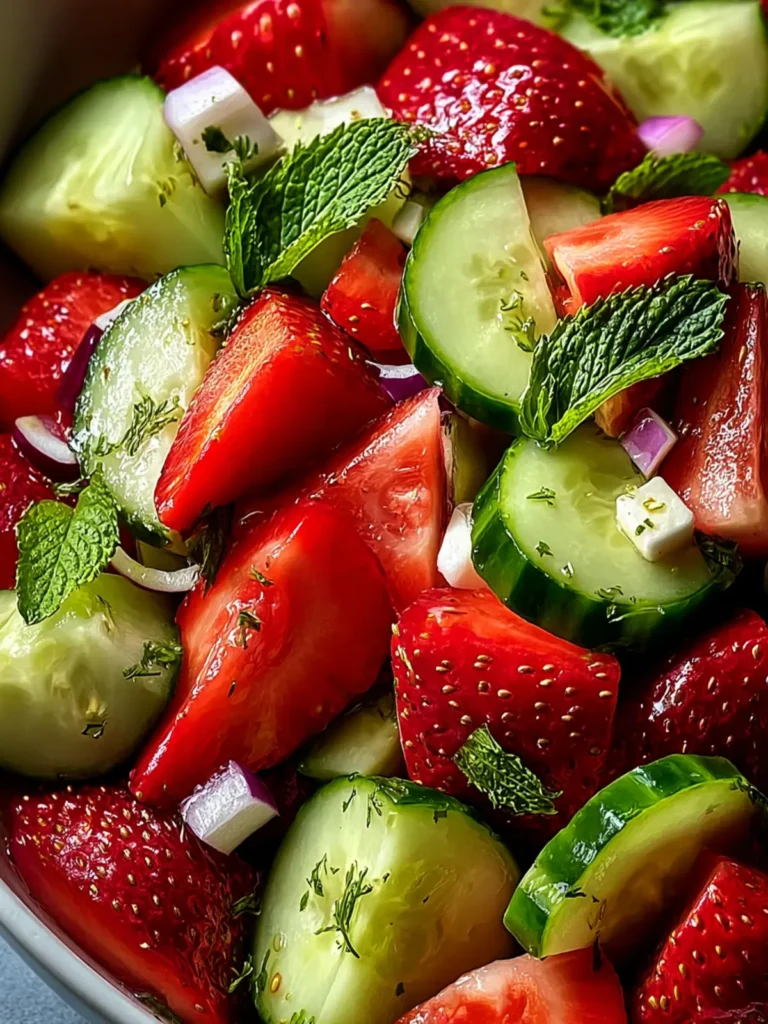 Strawberry Cucumber Salad First Image