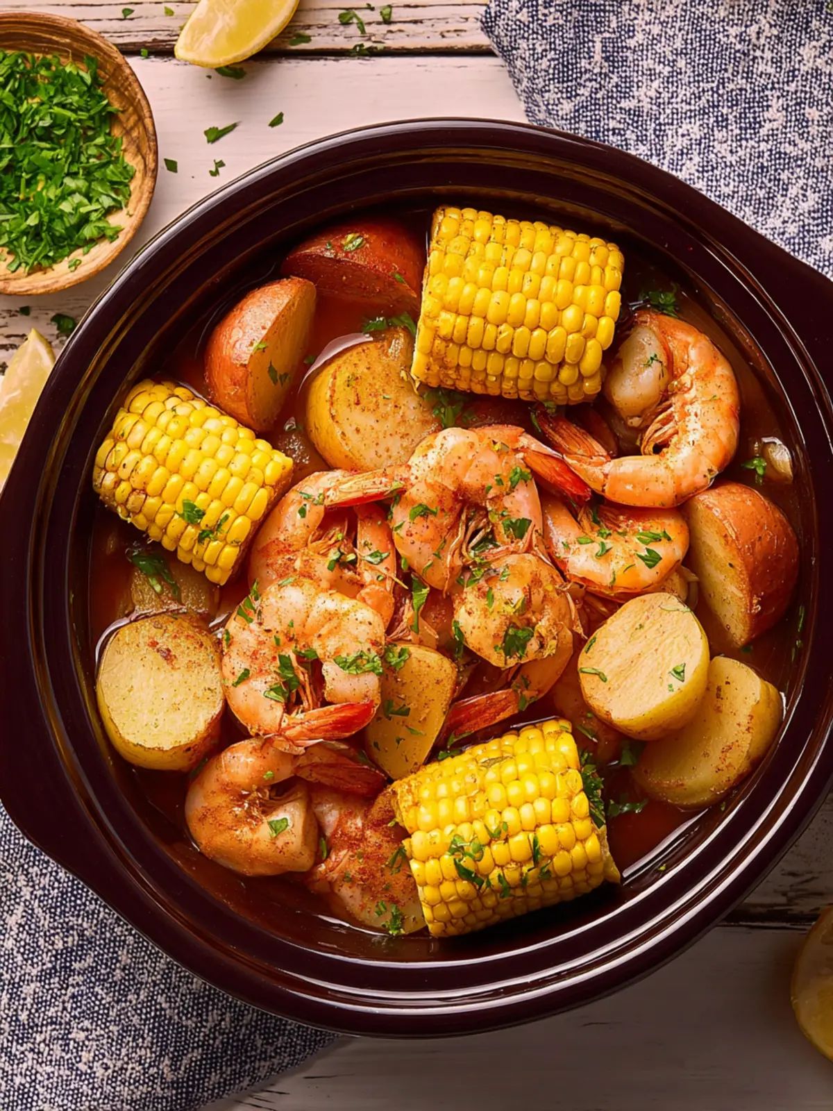 Slow Cooker Shrimp Boil First Image