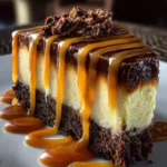 Caramel Brownie Cheesecake First Image