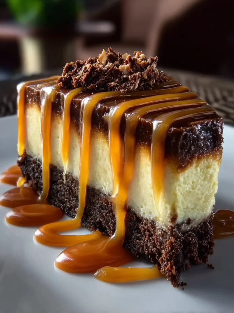 Caramel Brownie Cheesecake First Image