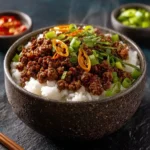 Ground Beef Hot Honey Bowl First Image