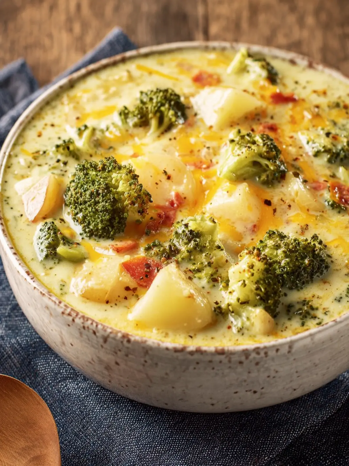 Crock Pot Broccoli Potato Soup First Image
