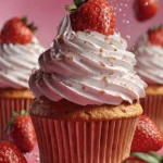 Strawberry Filled Cupcakes First Image