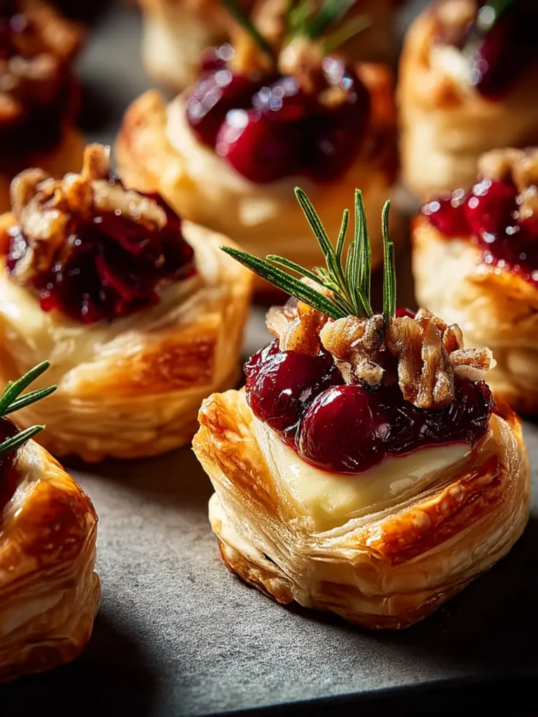 Baked Cranberry Brie Bites First Image