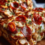 Delicious Chicken and Pepperoni Pizza Melts Recipe First Image