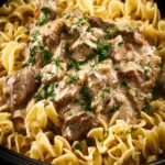 Crock Pot Beef Stroganoff First Image
