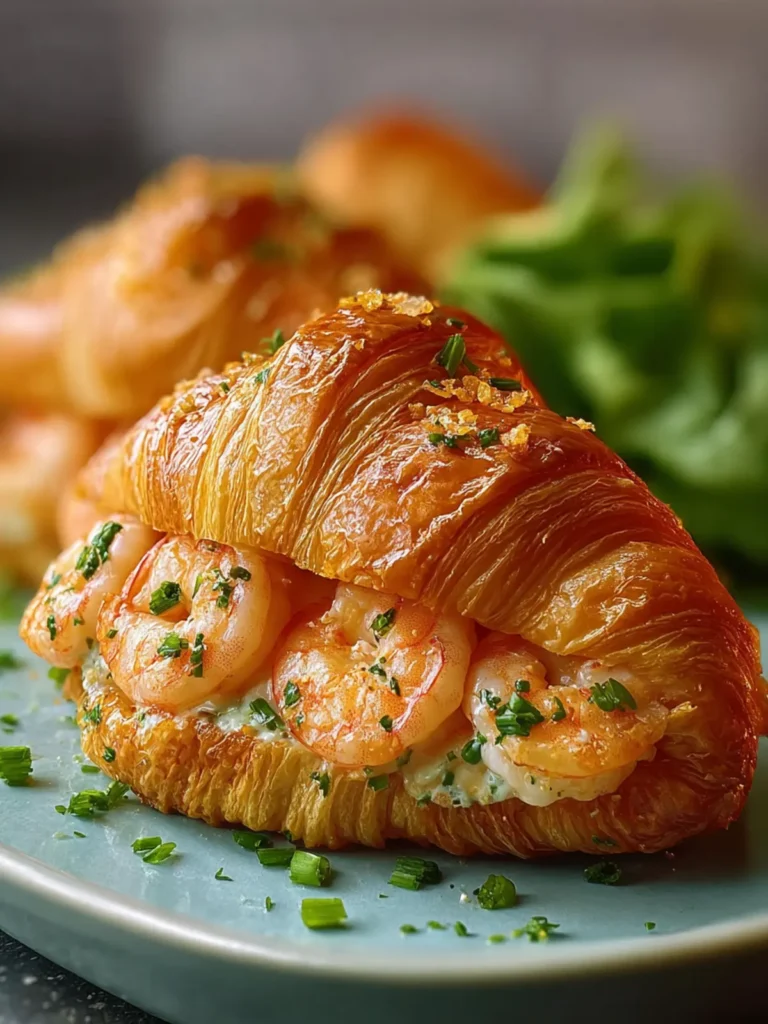 Buttery Shrimp Stuffed Croissants First Image