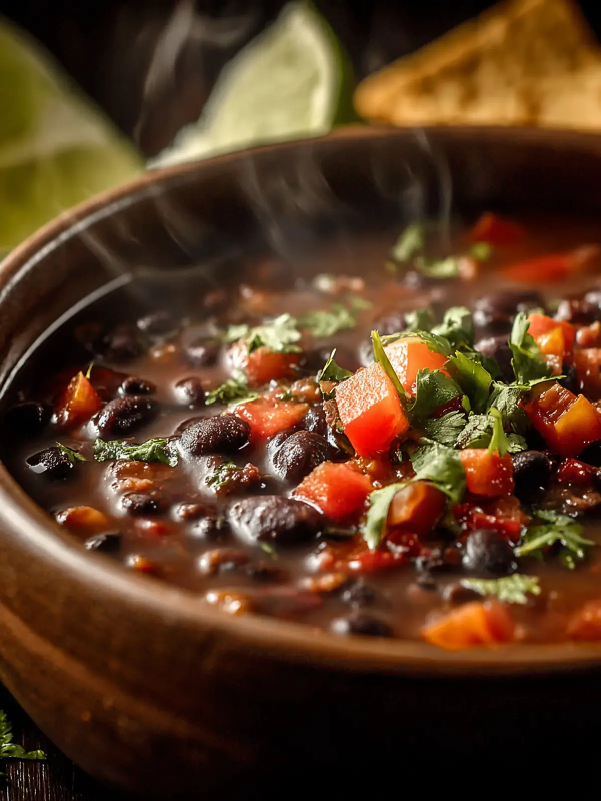 Irresistible Spicy Black Bean Soup Recipe First Image