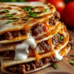 Hamburger Quesadilla Recipe First Image