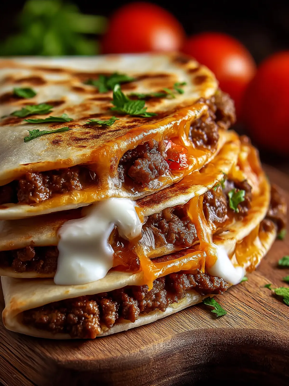 Hamburger Quesadilla Recipe First Image