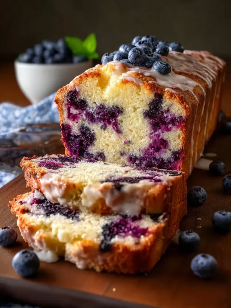 Ultra Moist & Tender Blueberry Cream Cheese Bread Awaits! First Image