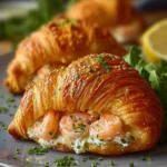 Buttery Shrimp Stuffed Croissants First Image