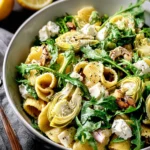Lemon Artichoke Arugula Pasta Salad First Image