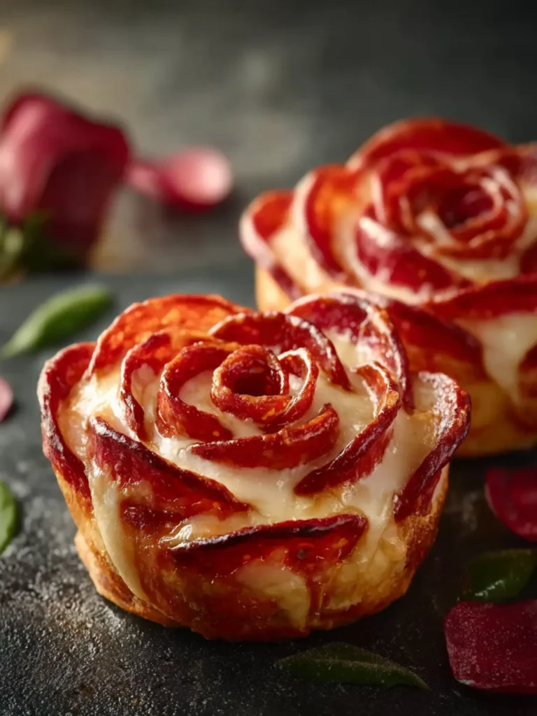 Easy Pizza Roses for Valentine’s Day First Image