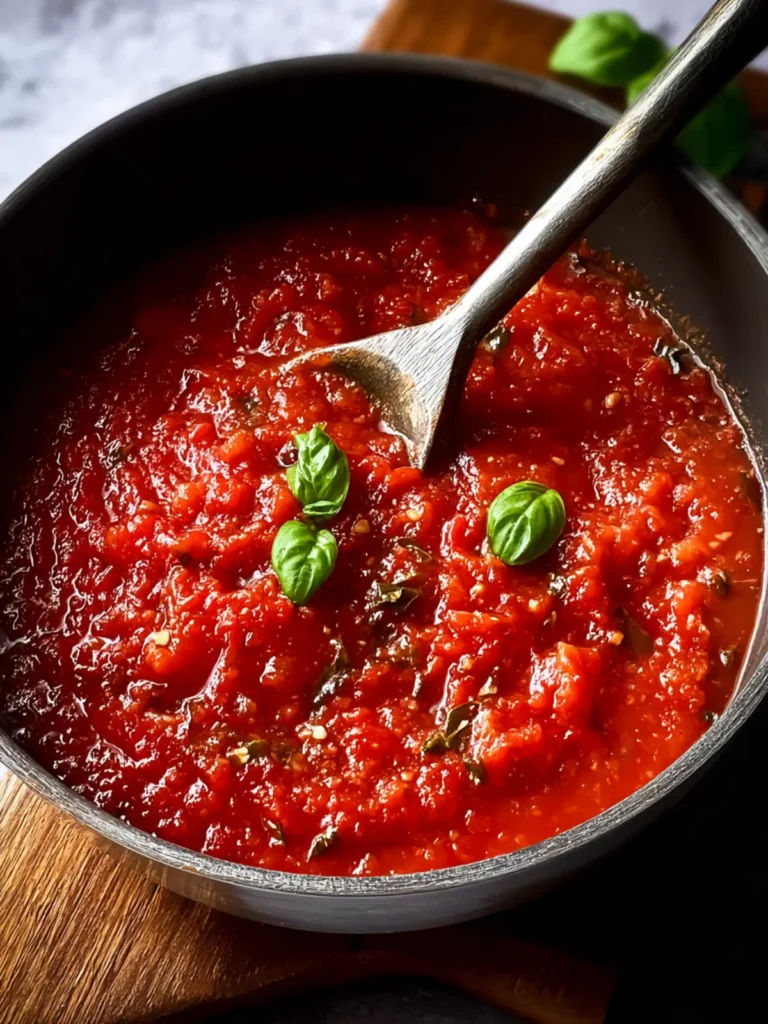 Homemade Marinara Sauce Recipe First Image