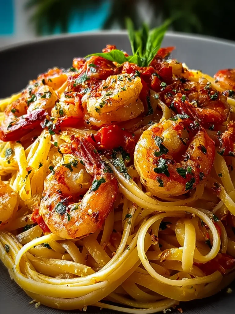 Chilli Garlic Prawn Pasta First Image