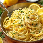 Easy Italian Lemon Garlic Pasta With Parmesan First Image
