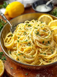 Easy Italian Lemon Garlic Pasta With Parmesan First Image