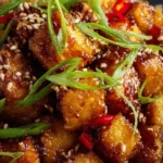 Crispy Honey Garlic Tofu First Image