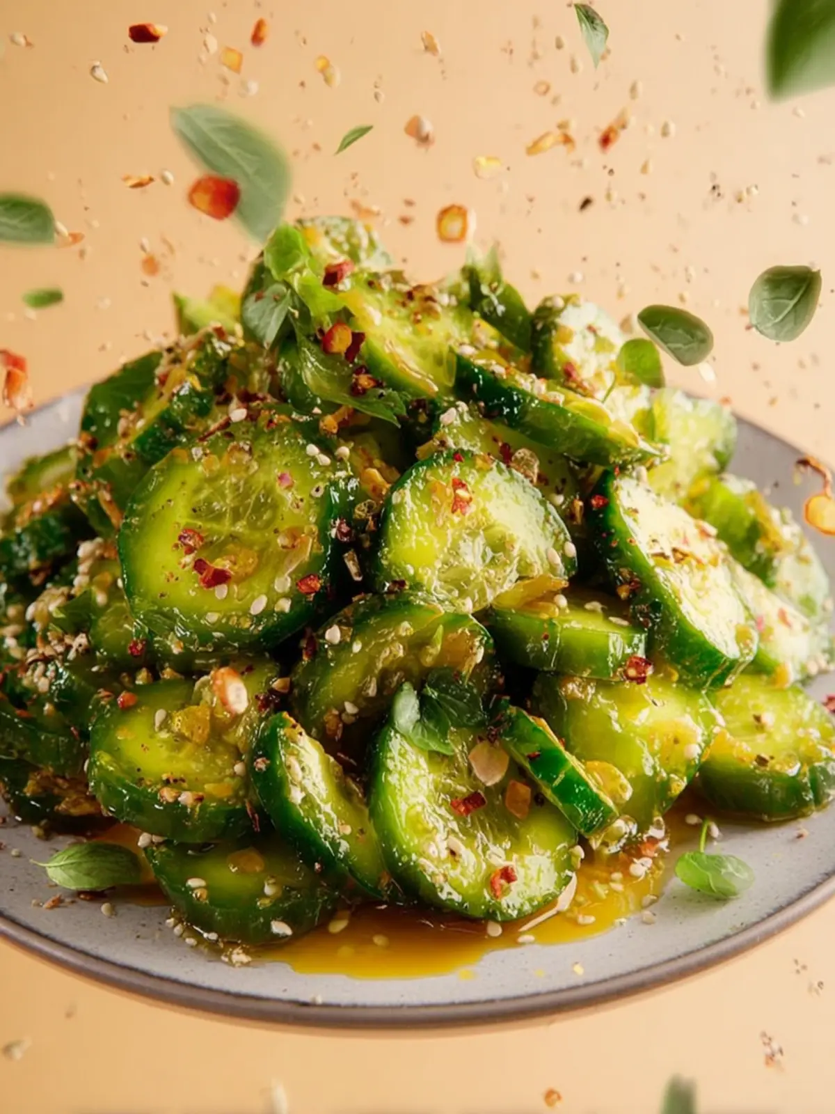 Smashed Cucumber Salad Recipe First Image