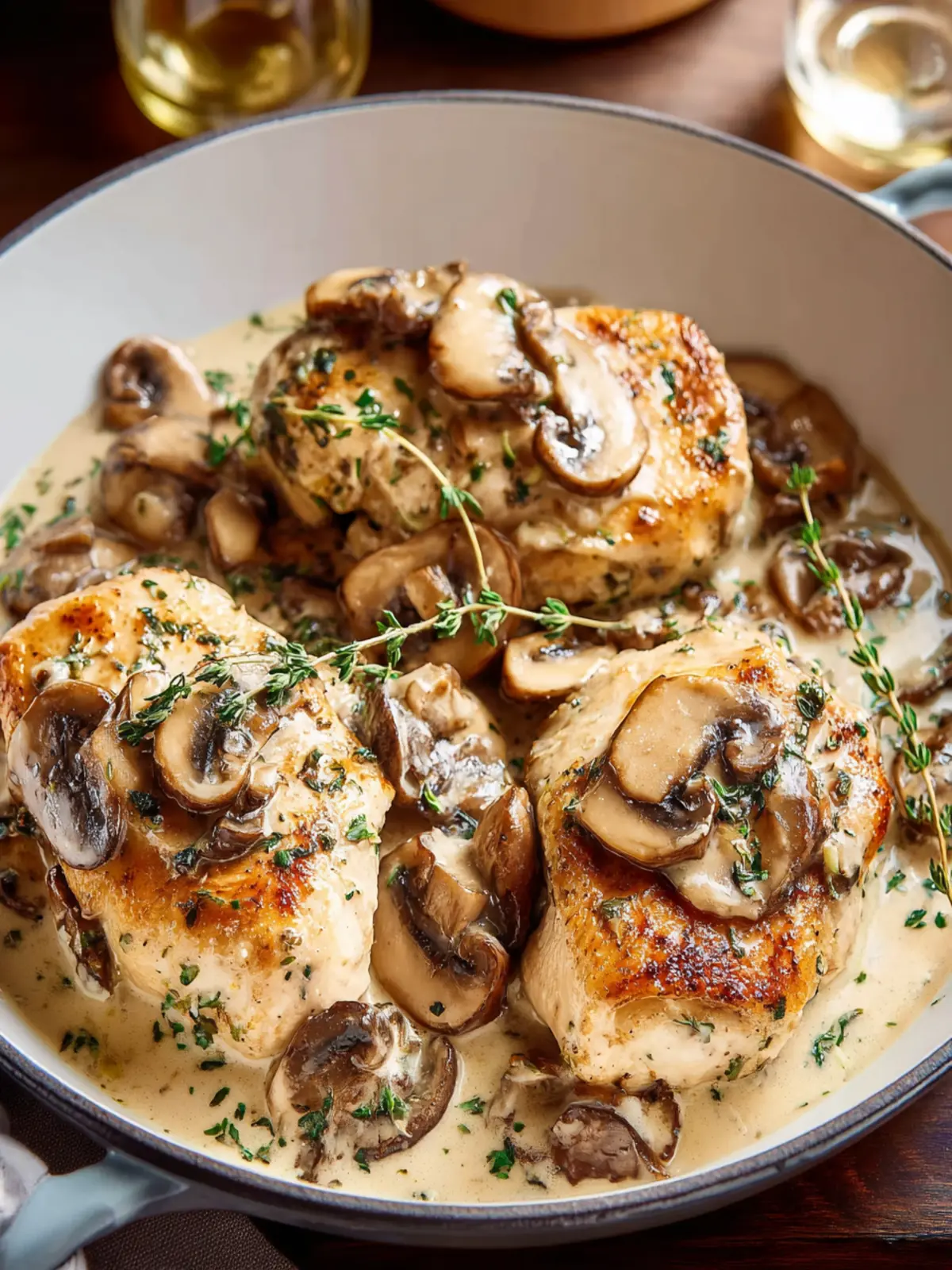 Indulge in Creamy Mushroom Chicken First Image