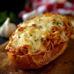 Spaghetti Garlic Bread First Image