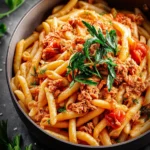 Spicy Tuna and Tomato Pasta Recipe First Image