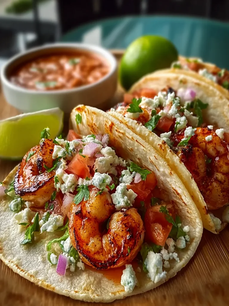 Mouthwatering Shrimp Tacos First Image