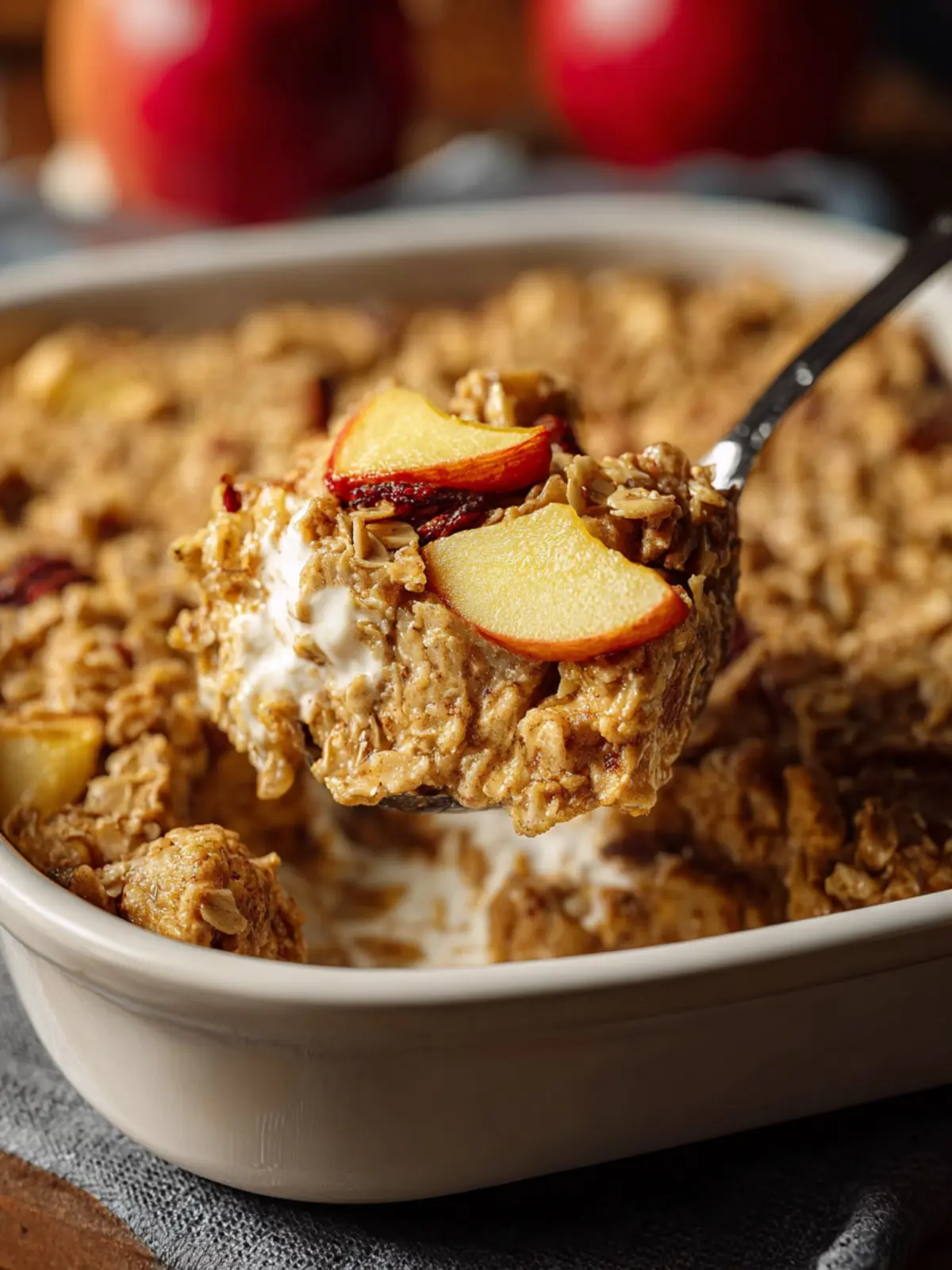 Baked Apple Oatmeal with Greek Yogurt First Image