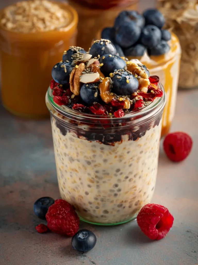 High Protein Overnight Oats First Image