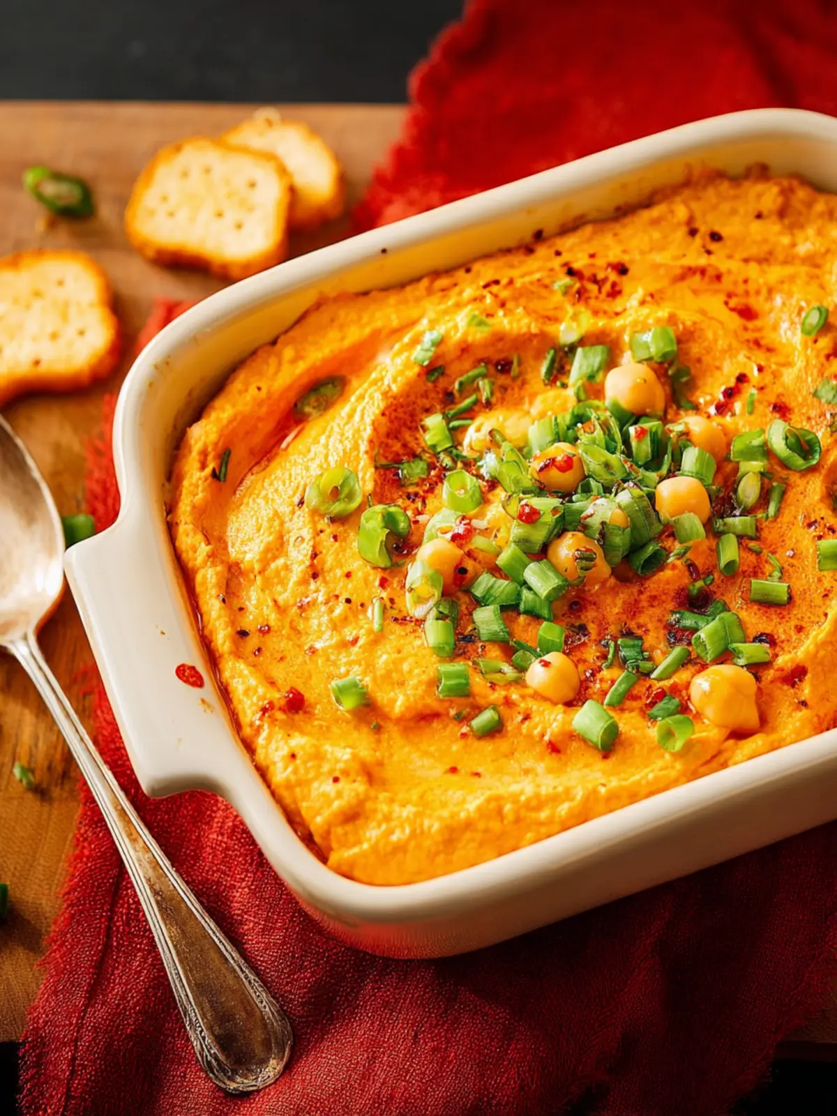 Creamy Buffalo Chickpea Dip First Image