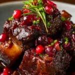 Crockpot Cranberry Beef Short Ribs First Image