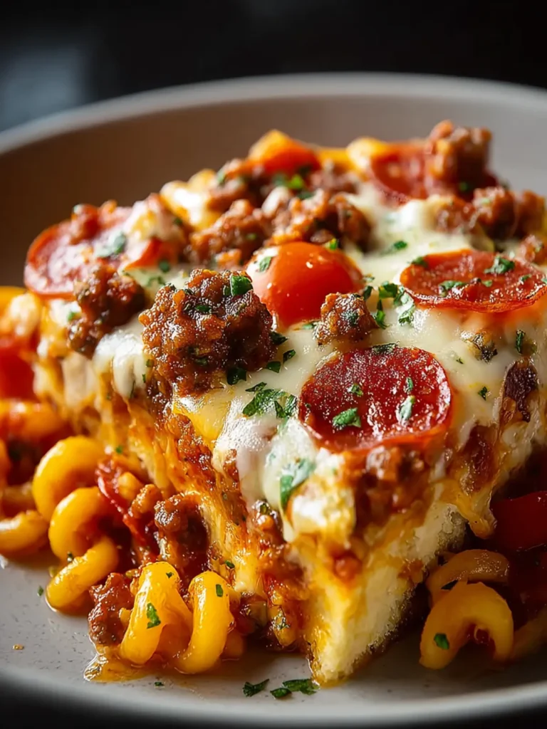 Crockpot Pizza Casserole First Image
