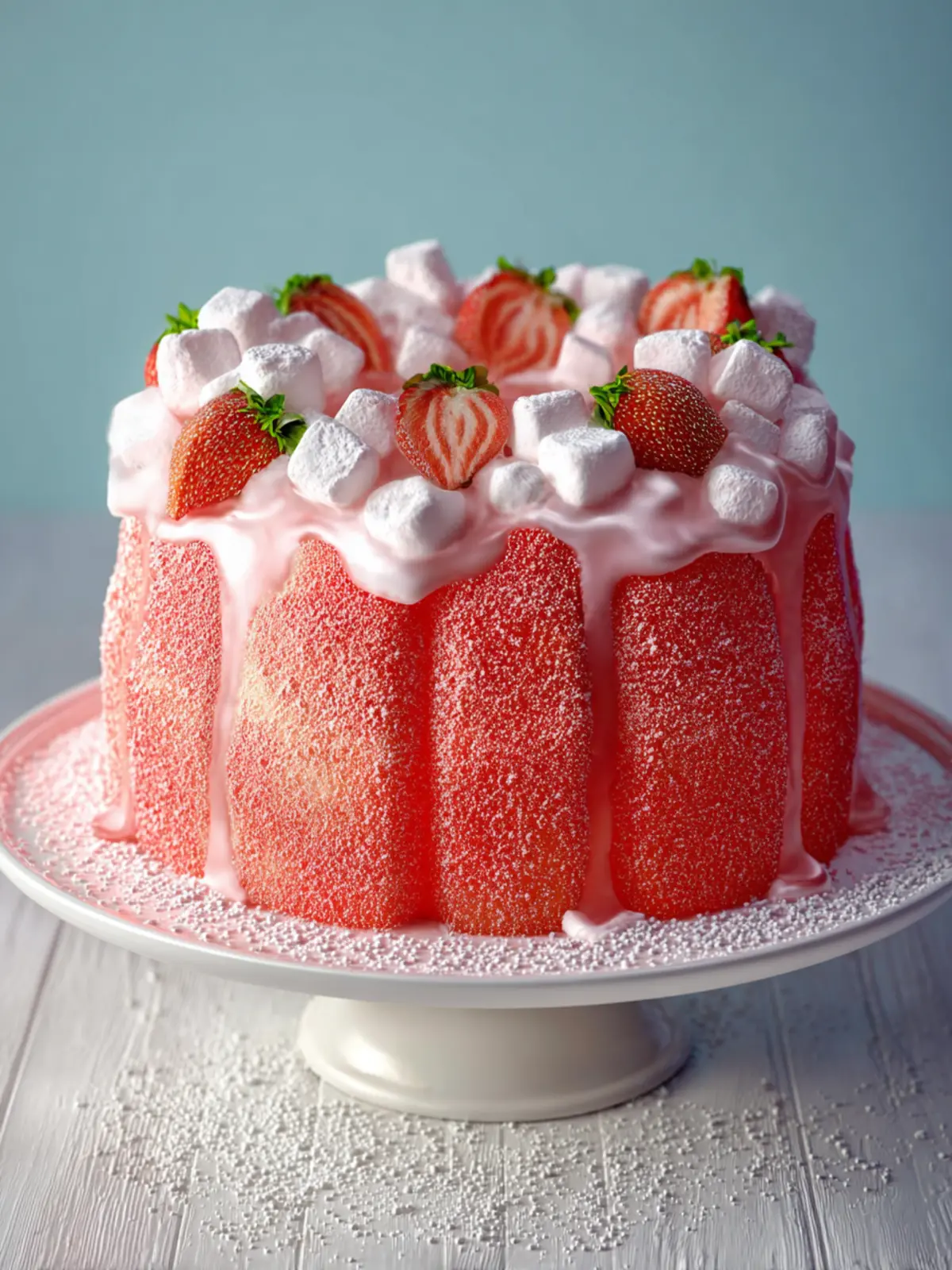 Strawberry Marshmallow Cake First Image