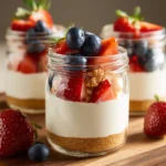 Healthier No-Bake Cheesecake in a Jar First Image