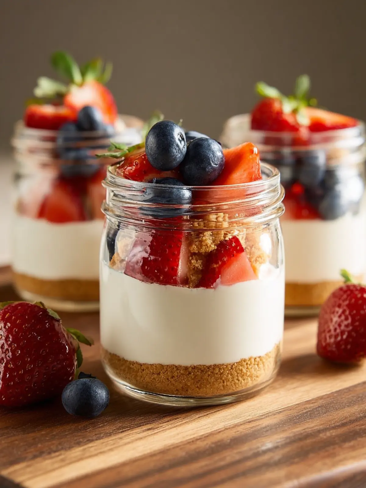 Healthier No-Bake Cheesecake in a Jar: Guilt-Free Indulgence!
