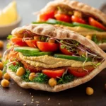 Easy Hummus Pita Sandwiches First Image